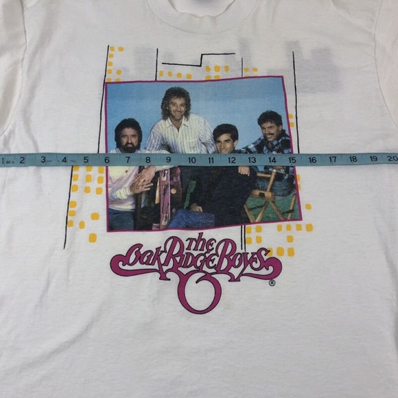 Vintage 80s Oak Ridge Boys Single Stitch USA Country Concert Tour T-Shirt M/L - Picture 6 of 8